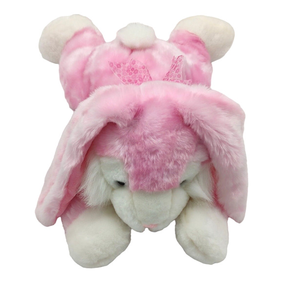 Easter Bunny Rabbit 19" Pink Floppy Reclined Stuffed Vintage Plush Best Made Toy - Picture 2 of 12